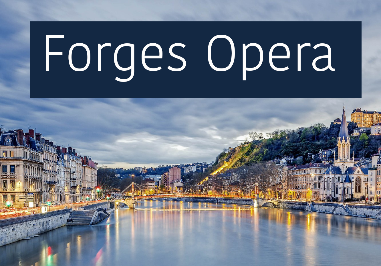 Music Forges Opera Masterclasses